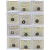 Image 1 : Ten Cents - Graded Lot of 12