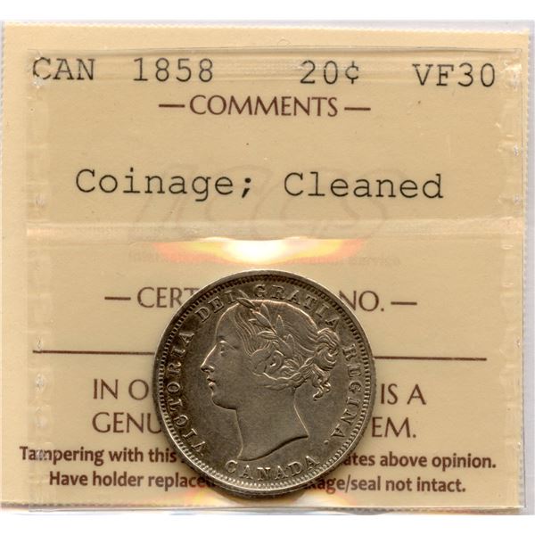 1858 Twenty Cents