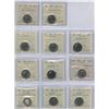 Image 1 : Twenty-Five Cents - ICCS Graded Lot of 11