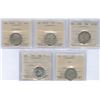 Image 1 : Twenty-Five Cents - ICCS Graded Lot of 5