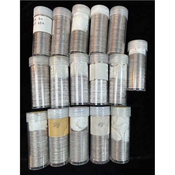 Canada 25 Cent Roll Lot (BU)