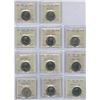 Image 1 : 1968 - 1994 Fifty Cents - ICCS Graded Lot of 11