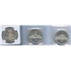 Image 2 : 1956, 1958 & 1963 - Lot of 3 Graded Silver Dollars