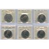 Image 1 : 1968 Nickel Dollars - ICCS Graded Lot of 6