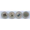 Image 2 : Canada 2012-2013-2014 25-cent Prehistoric Creatures - Glow In The Dark 4 Coin set