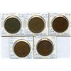 Image 1 : Br 521 Bank of Montreal One Penny Tokens - Lot of 5