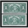 Image 2 : Bank of Canada $1, 1937 - Lot of 2