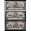 Image 1 : Bank of Canada $2, 1937 - Lot of 3