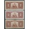 Image 2 : Bank of Canada $2, 1937 - Lot of 3