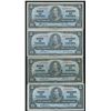 Image 1 : Bank of Canada $5, 1937 - Lot of 4