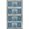 Image 2 : Bank of Canada $5, 1937 - Lot of 4