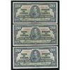 Image 1 : Bank of Canada $20, 1937 - Lot of 3