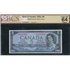Image 1 : Bank of Canada $5, 1954 - Devil's Face