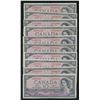 Image 1 : Bank of Canada $10, 1954 - Devil's Face - Lot of 10