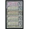 Image 1 : Bank of Canada - Lot of 5 Devil's Face Banknotes