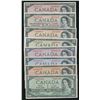 Image 1 : Bank of Canada $1 - $1000 Complete Devil's Face Set