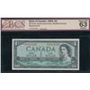 Image 1 : Bank of Canada $1, 1954 - Replacement