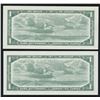 Image 2 : Bank of Canada $1, 1954 - Lot of 2 Replacements