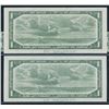 Image 2 : Bank of Canada $1, 1954 - Lot of 2 Consecutive Replacements