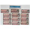 Image 1 : Bank of Canada $2, 1954 - Lot of 12 Notes