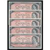 Image 1 : Bank of Canada $2, 1954 - Lot of 5 Replacement Notes