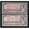 Image 4 : Bank of Canada $2, 1954 - Lot of 5 Replacement Notes