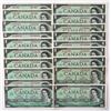 Image 1 : Bank of Canada $1, 1967 - Lot of 18