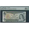 Image 1 : Bank of Canada $1, 1973 - Replacement