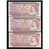 Image 1 : Bank of Canada $2, 1974 - Replacement Trio