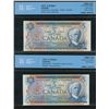 Image 1 : Bank of Canada $5, 1972 - Replacement Duo