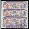 Image 1 : Bank of Canada $10, 1971 - Lot of 3 Consecutives