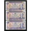 Image 1 : Bank of Canada $10, 1971 - Replacement Trio