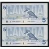 Image 1 : Bank of Canada $5, 1986 - Replacement & Changeover