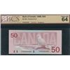 Image 1 : Bank of Canada $50, 1988 - Changeover