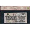 Image 2 : Bank of Canada $100, 1988 - Changeover