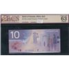 Image 1 : Bank of Canada $10, 2001 - Shortrun