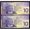 Image 2 : Bank of Canada $10, 2000-2001 - FDZ Prefix Lot