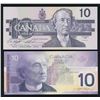 Image 2 : Bank of Canada $10, 1989 & 2000 - Matching #