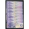 Image 2 : Bank of Canada $10, 2001 - Lot of 8