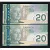 Image 2 : Bank of Canada $20, 2005 EYT Replacement Lot