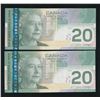 Image 2 : Bank of Canada $20, 2006 EZR Replacement Lot