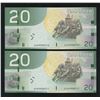 Image 1 : Bank of Canada $20, 2006 EZR Replacement Lot