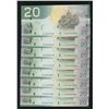 Image 1 : Bank of Canada $20, 2005-2007 AL_ Prefix Collection