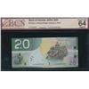 Image 1 : Bank of Canada $20, 2004 - Low Serial Number