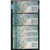 Image 2 : Bank of Canada $20, 2004 - Lot of 5