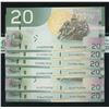 Image 1 : Bank of Canada $20, 2004 - Lot of 6