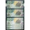 Image 1 : Bank of Canada $20, 2004 - Lot of 5