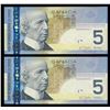 Image 2 : Bank of Canada $5 2006 Radar - Repeater lot