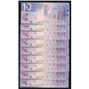 Image 1 : Bank of Canada $10, 2005-2007-2008 BT_ Prefix Collection