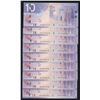 Image 1 : Bank of Canada $10, 2005-2007-2008 BT_ Prefix Collection